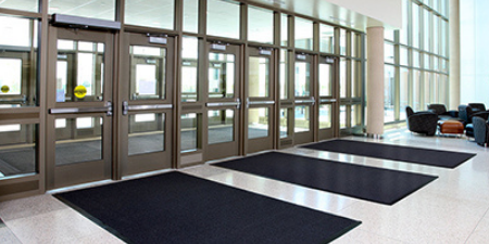 Grip Mats at Entrances for Floor Safety
