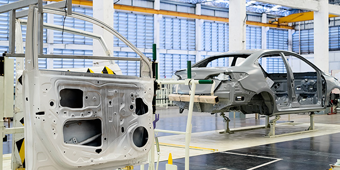 白车身挂件门装配
