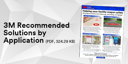 front page of PDF titled 'Recommended solutions by application'
