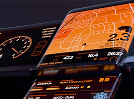 车辆视频中的信息显示。