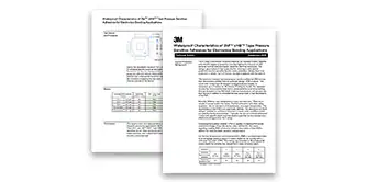 展示3M™ VHB™ 薄泡棉胶带白皮书封面的图片，显示提供有关胶带特性和应用的详细信息的技术文件。
