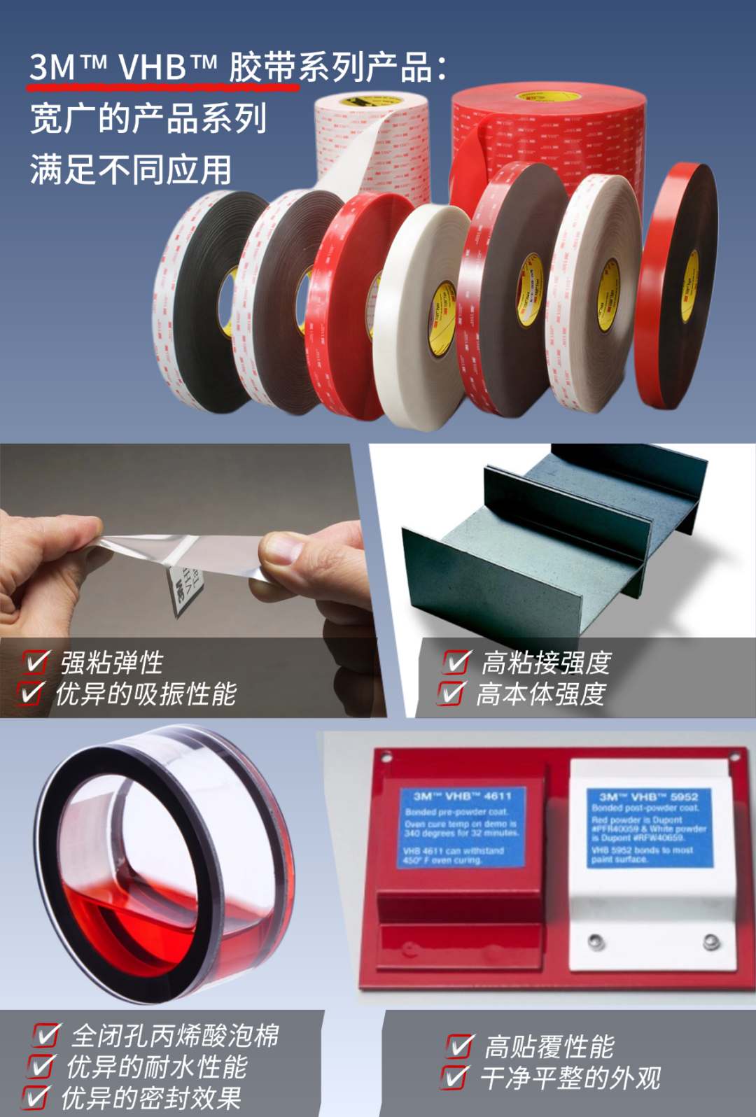 3M™ VHB™ 胶带系列产品