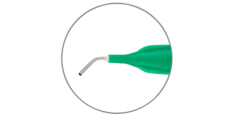 close up of syringe tip
