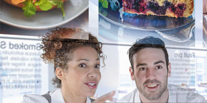 touch screen technology used at a commercial restaurant
