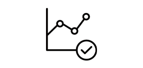 Performance reliability icon.
