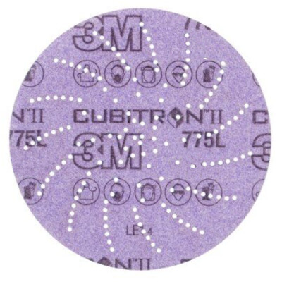 3M™ Cubitron™ II Hookit™ 775L清洁薄膜砂碟
