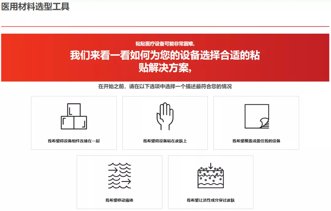 3M医用材料选型工具