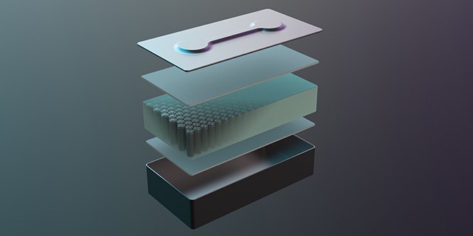 采用3M空心玻璃微珠，轻量化灌封树脂，并为圆柱形电池提供隔热
