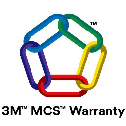 ﻿3M™ MCS™质保标志由五个彩色链条组成。