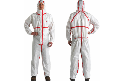 3M&trade; 白色戴帽防化服 4565