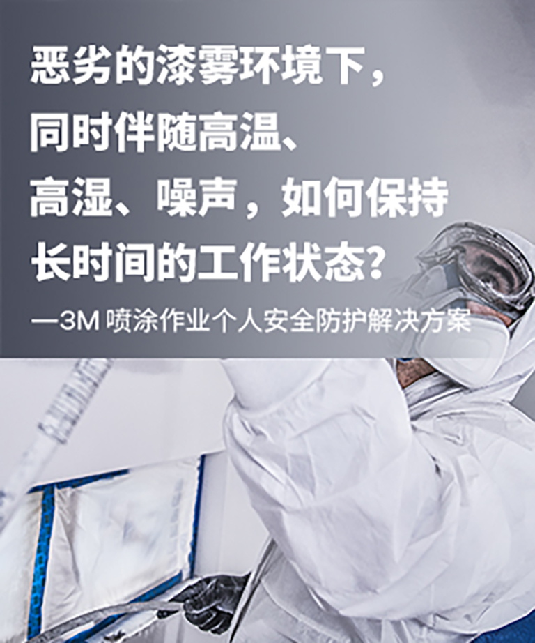 3M 喷漆作业个人安全防护解决方案