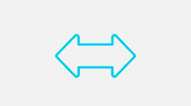 Graphic of a double-headed arrow pointing left and right