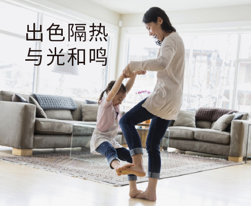 3M居家隔热防晒玻璃膜家用系列让出色隔热，与光共鸣。