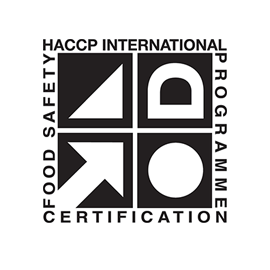 HACCP Logo in black and white