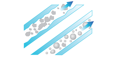 Lower viscosity
