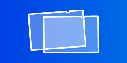 Illustration depicting two privacy filters
