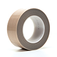 Roll of Glass Cloth Tape balanced on its side.
