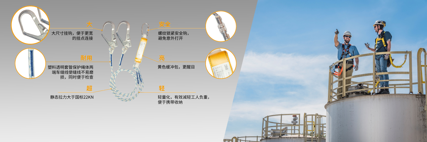 1390439保泰特坠落悬挂安全绳

