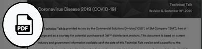 front page of the 3M covid-19 tech talk PDF

