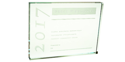 Image of 2017 Frost & Sullivan Global Biologics Product Leadership Award
