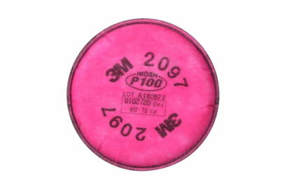 3M&trade; 2097P100高效滤棉，滤除有机蒸气异味