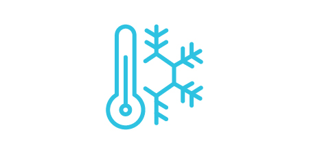 保持您的HUD凉爽的图标，带有温度计和雪花。
