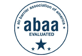 Image of the ABAA-Evaluated seal from the Air Barrier Association of America