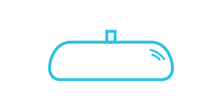 重新想象镜子图标，显示一个后视镜。
