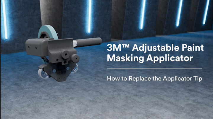 3M™ 可调式喷漆遮蔽胶带贴附辅助工具: 更换贴附前端
