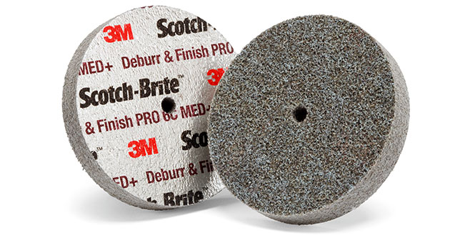 Scotch-Brite™ 去毛刺和抛光PRO叠合轮
