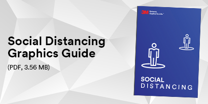 front page of a PDF titled social distancing graphics guide
