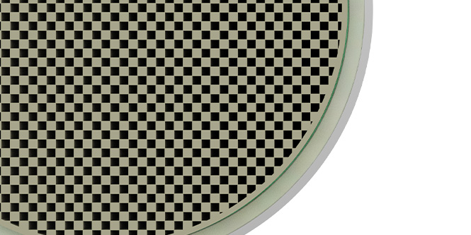 3M™ Interam™衬垫放大图，显示隔热效果
