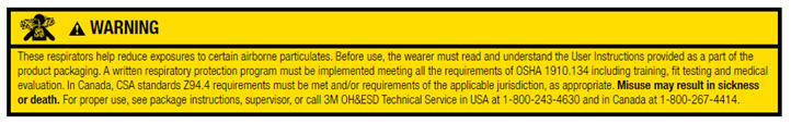 3M Cool Flow Warnings