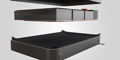 graphic rendering of 3M battery enhancement material being used in a battery
