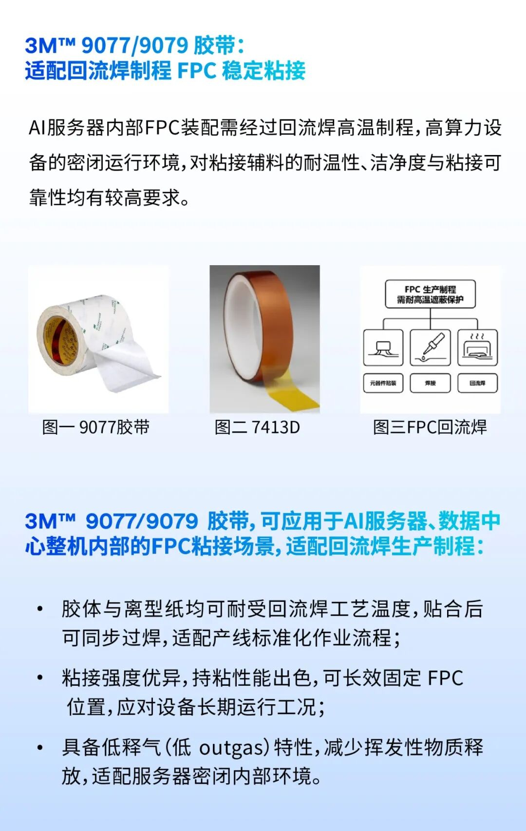 3M™ 9077/9079 胶带