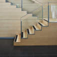 Woman walking on glossed floors